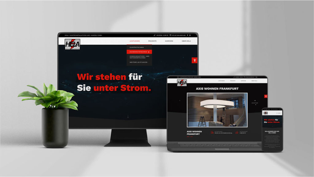 Unsere Neue Webseite Hela Elektroinstallations Und Handels Gmbh